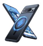 Google Pixel 8 Pro Premium Slim Magsafe Translucent Bumper Case Matte Black