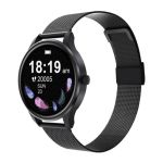 Ladies Smart Health Watch WC900 G3 - Black Steel black Woven Steel Strap