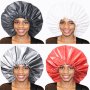 Extra Large Waterproof Shower Cap For Women Single Layer Eva Bath Cap For Soaking And Conditioning Hair