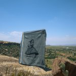 Khotso - Moshoeshoe Walk Steel black - 155 X 165 Cm
