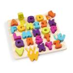Alpha. B. Tical Chunky Wooden Puzzle - Alphabet Background
