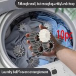 10PCS Laundry Ball Prevent Clothes From Wrapping When Washing In The Washing Machine More Effective Laundry Cleaning