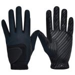 Wkao Breathable Equestrian Riding Gloves Full-finger Design For Girls Anti-slip Palm Adjustable For Comfort And Fit