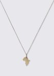 Africa Necklace On Dotty Chain - Dotted Chain