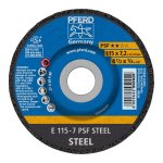 Pferd Grinding Whl Steel Dome 115MM X7.2MM Psf