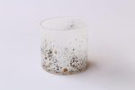 Milk-black & Gold Spot Candle Holder 10X10CM