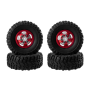 Rc Car Wheel Hubs And Tires Set For Mn Model 1/12 MN82 LC79 MN78