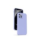 Liquid Silicone Back Case Compatible With Iphone 12 Pro-purple