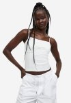 Corset-style Strappy Top - White