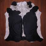 Bs Grade Nguni Hide 614 Black white L - Medium Black white Panelled