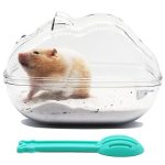Wenriko Hamster Sand Bath Container Hamster Sand Bath Box Hamster Sand Bathtub With Cleaning Scoop Big Space Easy To Clean Avoid