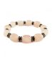 Rose Quartz Nugget & Haematite Abacus Bracelet