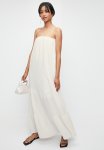 Superbalist Strapless Volume Trapeze Maxi Dress - White Cap Gray