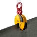 Vertical Plate Lifting Clamp 2200LBS Capacity Heavy Duty Steel Plate Clamp 1T With 0.8 Inch Jaw Opening Industrial Lifting Clamp
