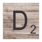 Tear Resistant Scrabble Letter D