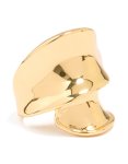 Goldair Gold Plated Statement Double Wrap Ring - M l