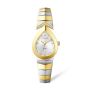 Women's Two-tone Teardrop Watch - Classic White Dial