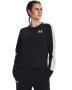 Women's Ua Rival Terry Colorblock Crew - Black / XS