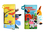 SOFT3D Toys Baby Cloth Books Touch And Feel Crinkle Books With Teether
