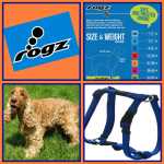 Rogz Classic H Harness Medium SJ11 Opens 32-52CM