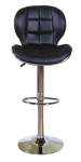 Smte Bar Stool 610 Faux Leather Set Of 2 Black With Keychain