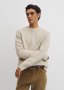 Australian Good Earth Cotton Blend Textured Crew Knit