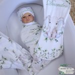 Wrap Set Swaddle Set Ellie Elephant With Leaf