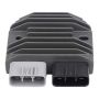 Motorcycle Voltage Regulator Rectifier Aluminum Alloy Black - Prevents