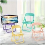 MINI Portable Cell Phone Holder Foldable Chair Shape Universal Candy Color Mobile Multi-angle Stand Suitable For Desktop Cell Ph