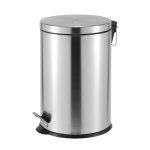 20 L Steel Pedal Bin Roma - Silver