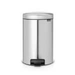 Brabantia Pedal Bin Newicon 12 Litre - Fingerprint Proof Matt Steel