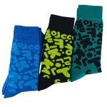 Funky Alphabet Adult Anklet Socks - Factory Plaza