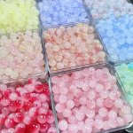 50/100/300/600PCS 8MM Beautiful Multicolor Glass Round Loose Beads For Jewelry Making Handmade Diy Elegant Fashion Bracelet Neck