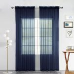 Spacedresser Sheer Voile Window Treatment Rod Pocket Curtain Panels For Kitchen Bedroom Living Room Drapes Sunlight Filtering Pr