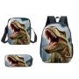 T-rex Dinosaur Design Backpack Set Style 2 - 3 Piece