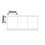 NB570 - - K3 Only - 25X15MM 3L2R - 5 400 White Labels