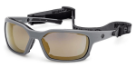 Harley-davidson Men’s Classic Eagle 2.0 Sunglasses W Headstrap Bronze Mirror
