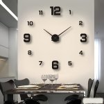 Creative Interactive Luminous Digital Clock - European Style Diy Silent Wall Clock Add Joyful Time To Your Study Or Living Room.