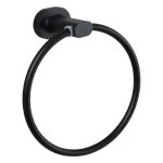 Brescia Towel Holder Ring Matt Black 17 X 6CM