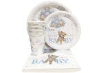 Baby Blue Paperplate Set 40PC