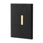 Pu Leather A5 Notebook With Gold Magnetic Clasp