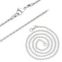 3MM Rope Chain Necklace For Men Silver Rope Chain Stainless Steel Necklace Chain For Men Women 18INCH 20INCH 22INCH 20 Inch
