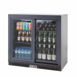 Polarcab Black Bar Cooler 2 Sliding door