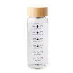 1L Borosilicate Glass Motivational Water Bottle - 2 Pack