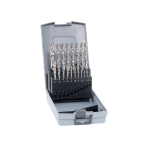 Alpen Drill Bit Set Hss Cobalt 19PC 1.0-10.0MM X 0.5MM In Plastic Case