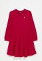 Polo Girls Harper Long Sleeve Dress - Red