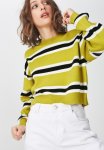 Cotton On Chloe Cropped Lux Striped Pullover - Multi