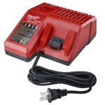 Milwaukee 48-59-1812 M12 Or M18 18V And 12V Multi Voltage Lithium Ion Battery Charger W Onboard Fuel Gauge