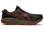 ASICS Men's Fuji Lite 3 Trail -mantle Green cherry Tomato - UK8.5
