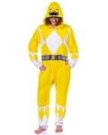 Intimo Power Rangers Union Suit Adult Hooded One Piece Footless Pajama Costume For Men Women Yellow Small medium
